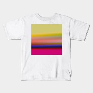 pink blue yellow texture art Kids T-Shirt